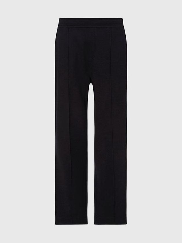 Black Calvin Klein Relaxed Wide Leg Men Joggers | AJIW-47531