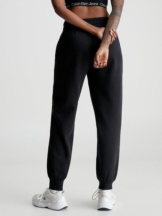 Black Calvin Klein Relaxed Women Joggers | AVIC-70892
