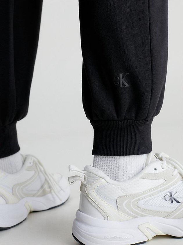Black Calvin Klein Relaxed Women Joggers | AVIC-70892