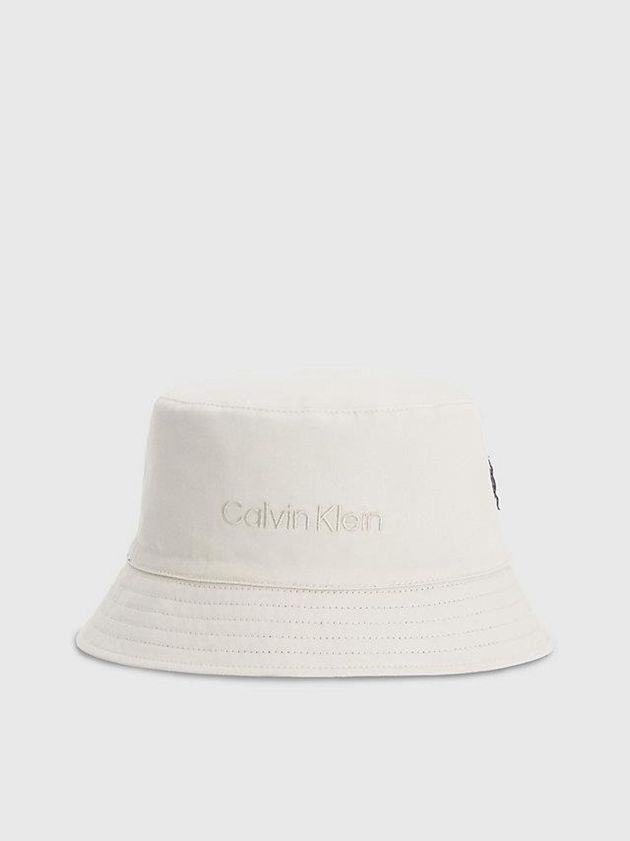 Black Calvin Klein Reversible Organic Cotton Bucket Men Cap | GTNC-05642