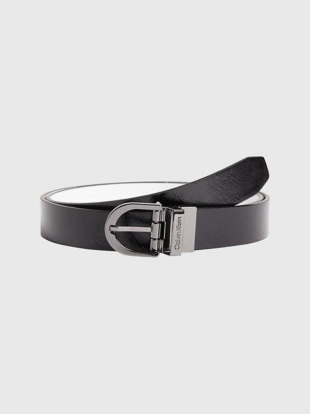 Black Calvin Klein Reversible Women Belt | DOEB-36127