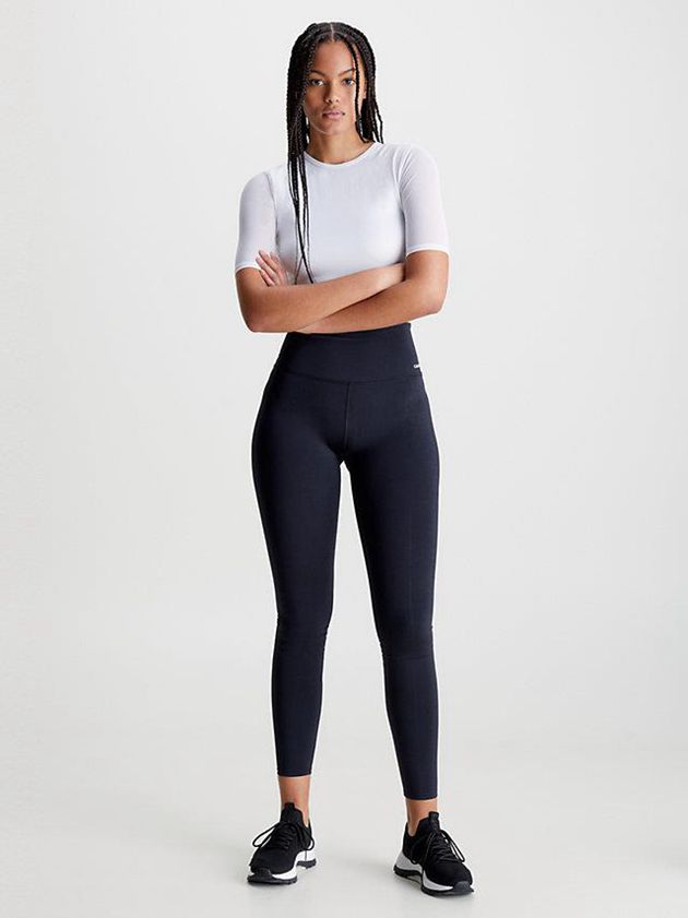 Black Calvin Klein Sculpting Gym Women Leggings | BYZH-43187