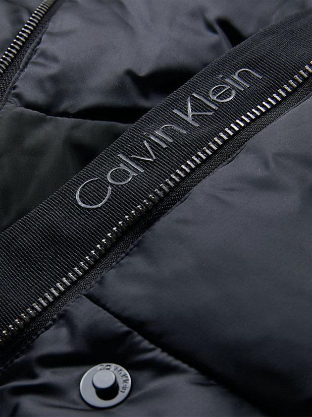 Black Calvin Klein Shine Padded Down Women Coat | PIEY-39467