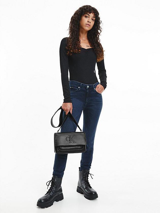 Black Calvin Klein Shoulder Women Bags | DAVF-62739