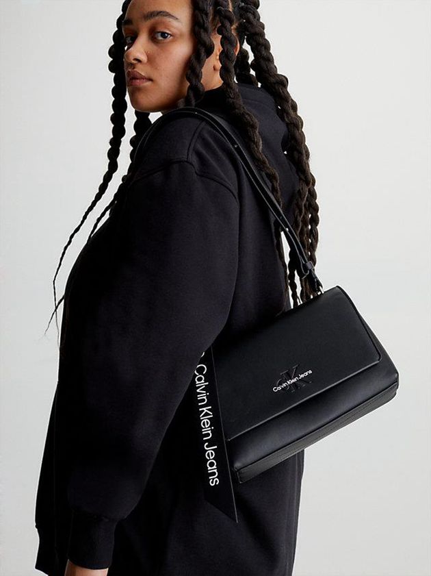 Black Calvin Klein Shoulder Women Bags | LJBR-80512