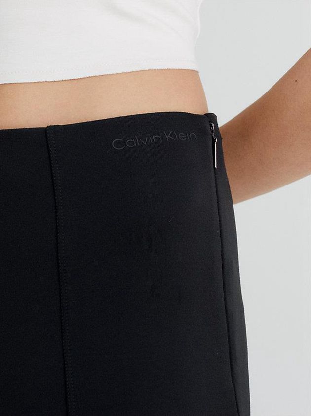 Black Calvin Klein Skinny Bike Women Shorts | AXKQ-53164
