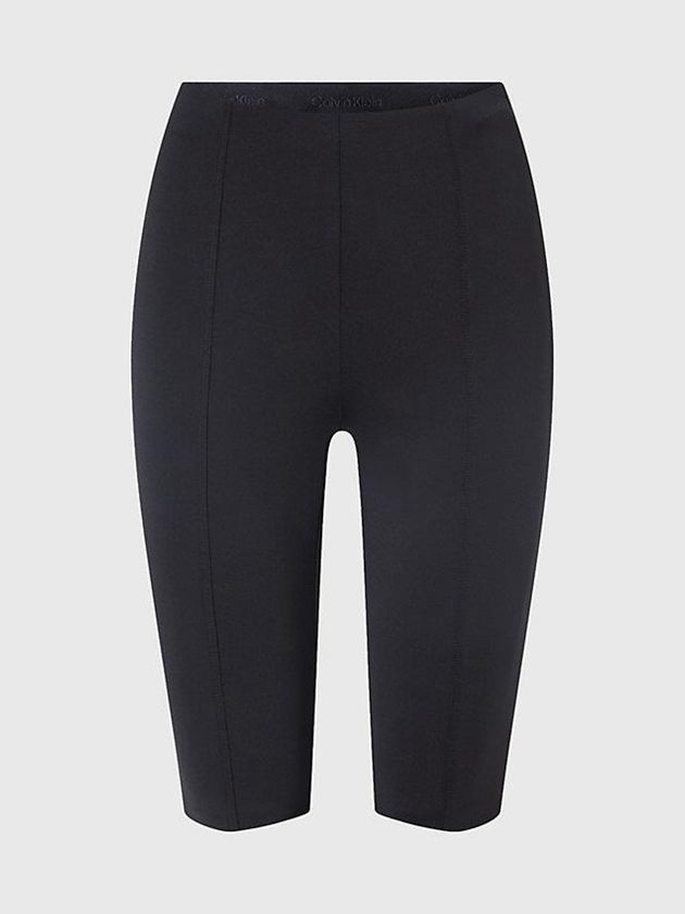 Black Calvin Klein Skinny Bike Women Shorts | AXKQ-53164