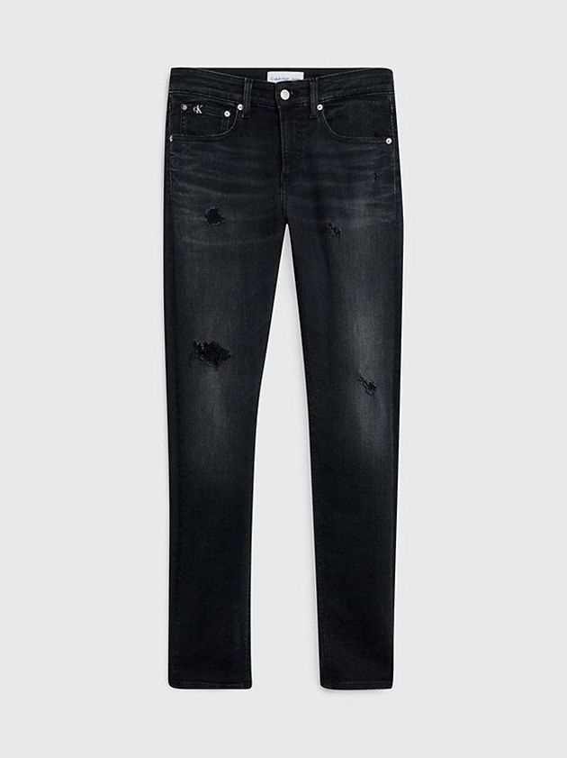 Black Calvin Klein Skinny Men Jeans | HQKS-62391