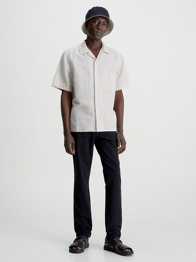 Black Calvin Klein Slim Chino Men Pants | UAPL-85937