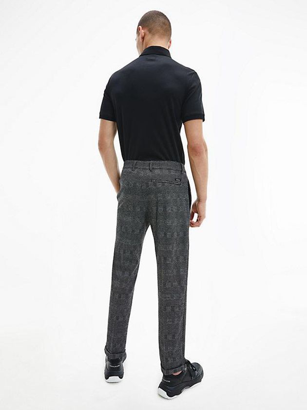 Black Calvin Klein Slim Cotton Piqué Men Polo Shirt | AGJT-28506