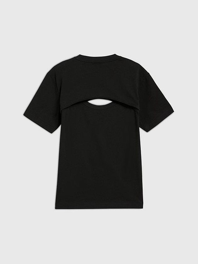 Black Calvin Klein Slim Cut Out - Pride Men T-Shirt | GSKL-15269
