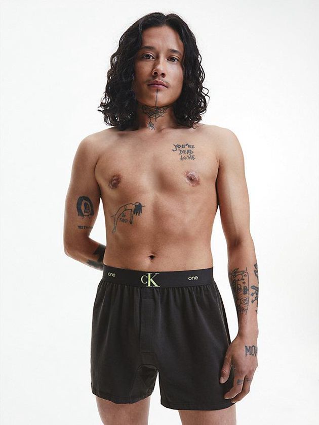 Black Calvin Klein Slim Fit Boxers - CK One Men Briefs | XYIZ-02974