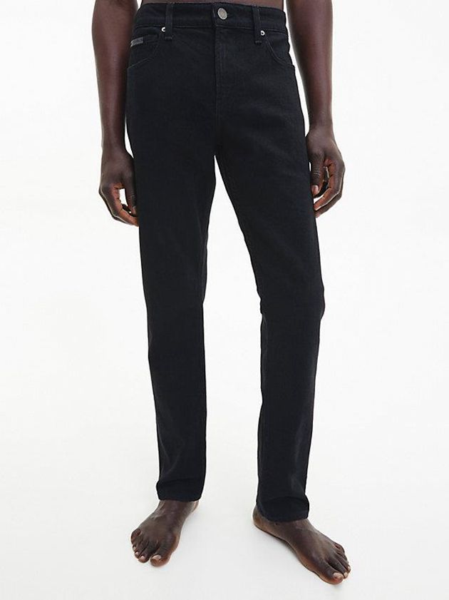 Black Calvin Klein Slim Men Jeans | LVMG-38257