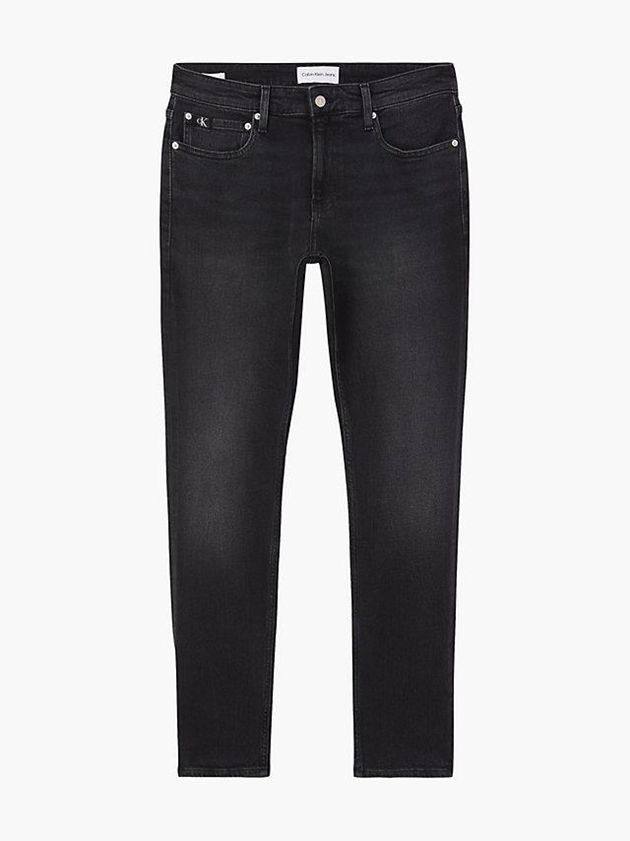 Black Calvin Klein Slim Men Jeans | RWEC-16409