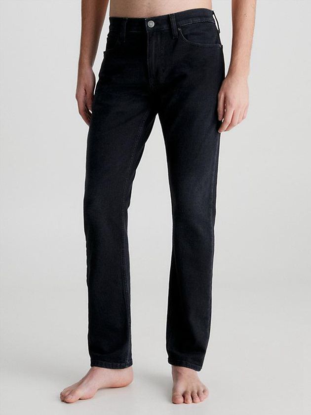 Black Calvin Klein Slim Men Jeans | YFXQ-12780