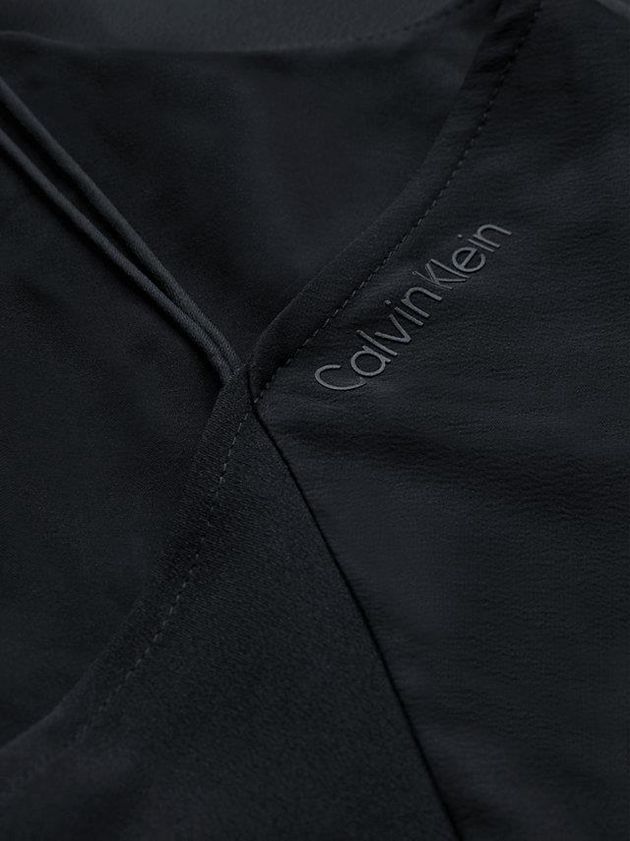 Black Calvin Klein Slim Midi Slip Women Dress | TKEY-20931