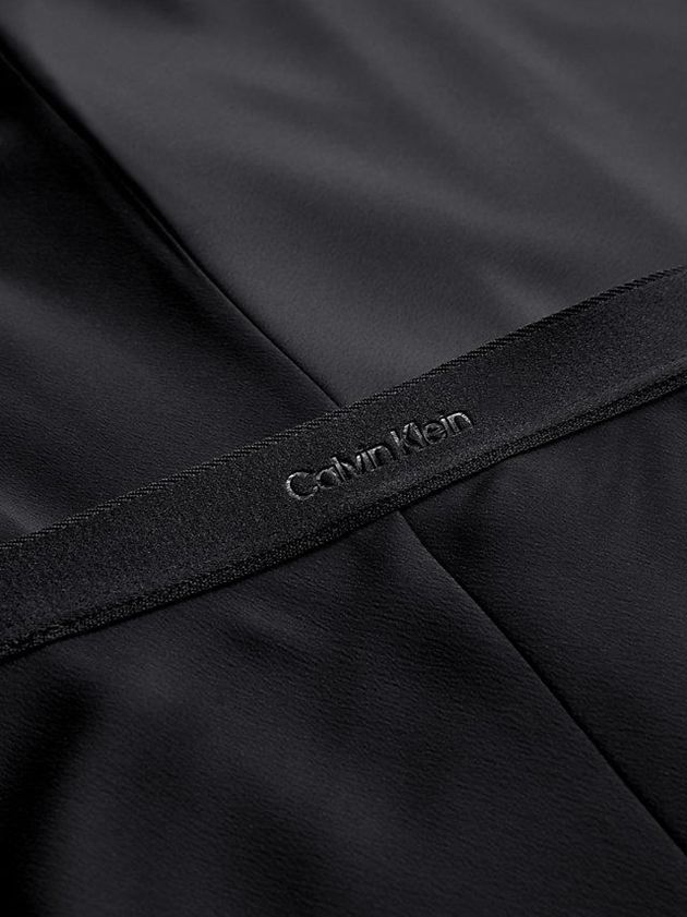Black Calvin Klein Slim Recycled Crepe Midi Women Skirt | JEQY-57830