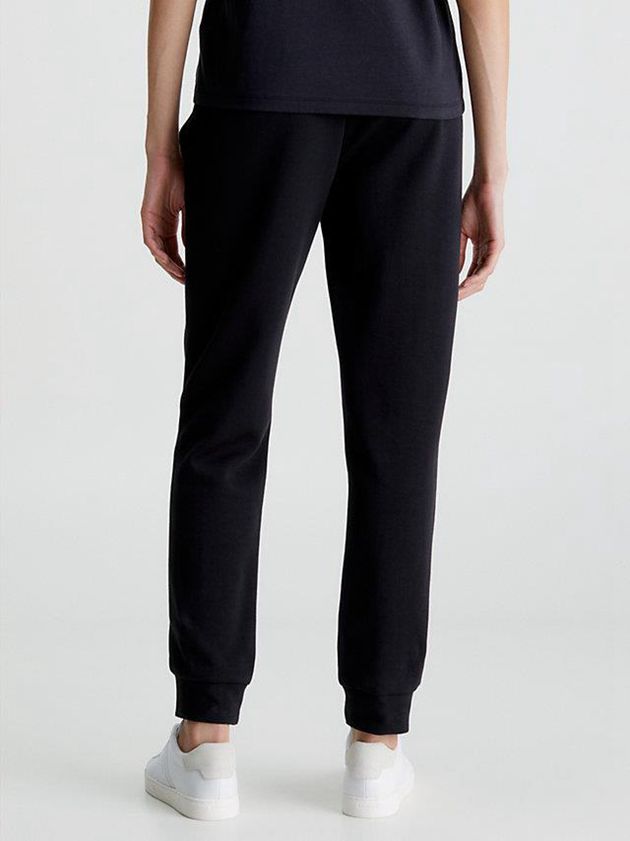 Black Calvin Klein Slim Recycled Polyester Women Joggers | DHEI-57604