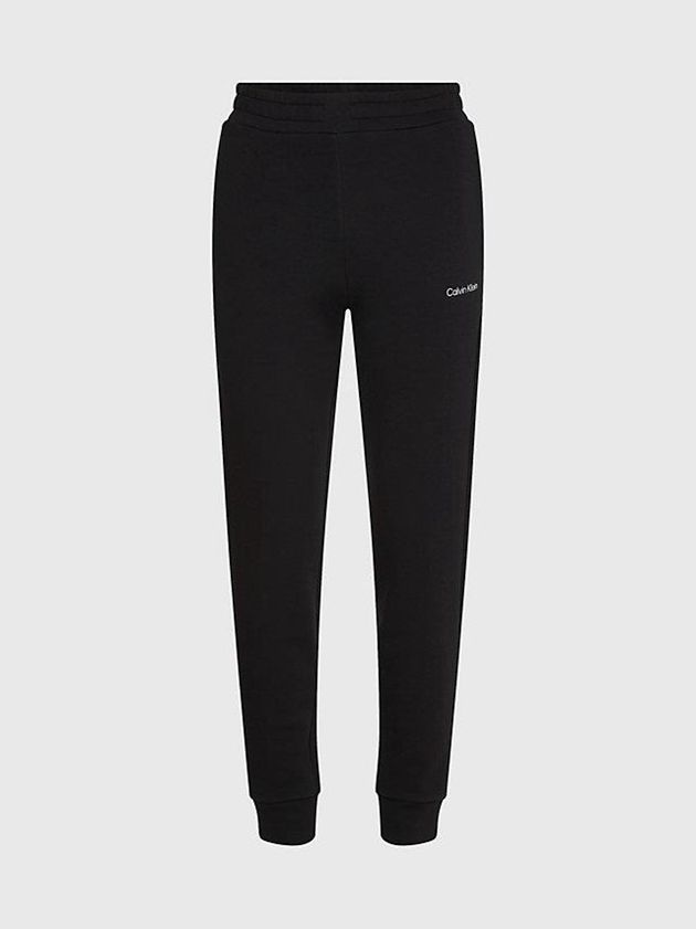 Black Calvin Klein Slim Recycled Polyester Women Joggers | DHEI-57604