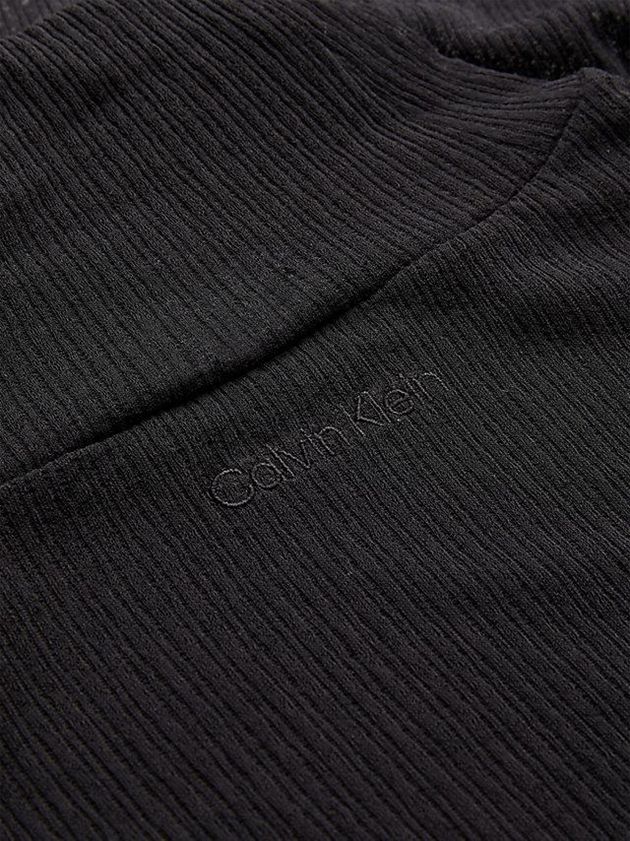 Black Calvin Klein Slim Sheer Mock Neck Jumper Women Sweater | EQWK-87530