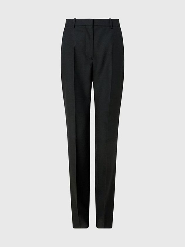 Black Calvin Klein Slim Straight Women Pants | RHCO-81956