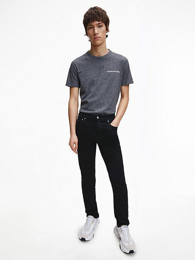 Black Calvin Klein Slim Tapered Men Jeans | ALNU-98760