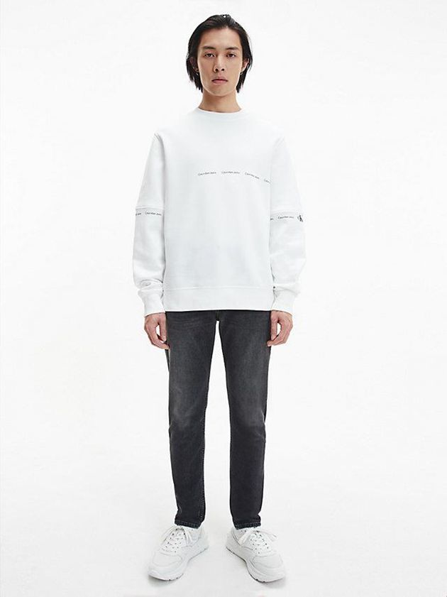 Black Calvin Klein Slim Tapered Men Jeans | IQZD-01246
