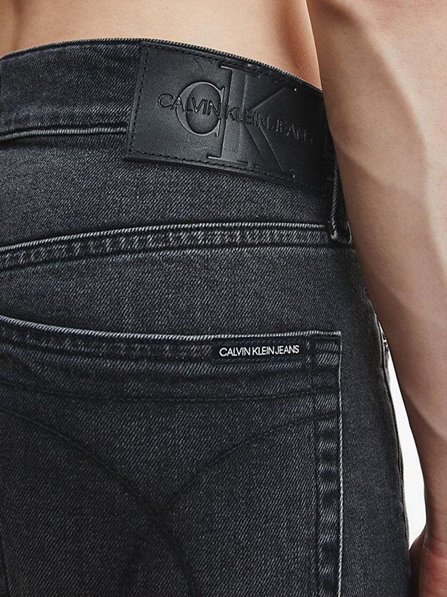 Black Calvin Klein Slim Tapered Men Jeans | IQZD-01246