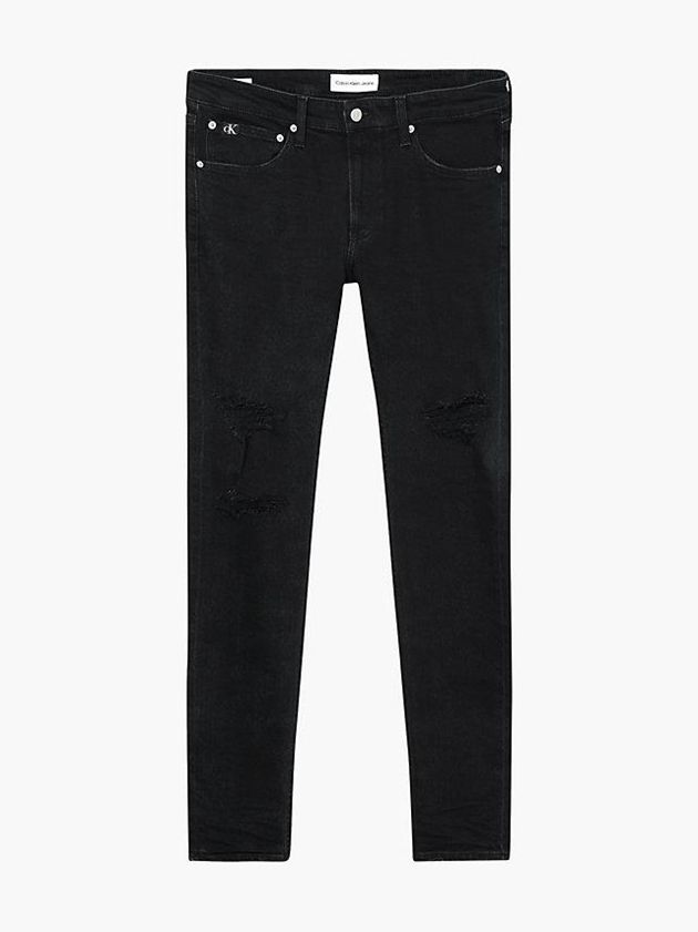 Black Calvin Klein Slim Tapered Men Jeans | FOJM-45168