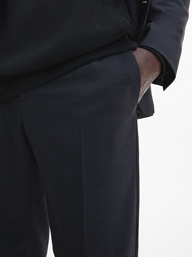 Black Calvin Klein Slim Two Tone Men Pants | QVZE-42036