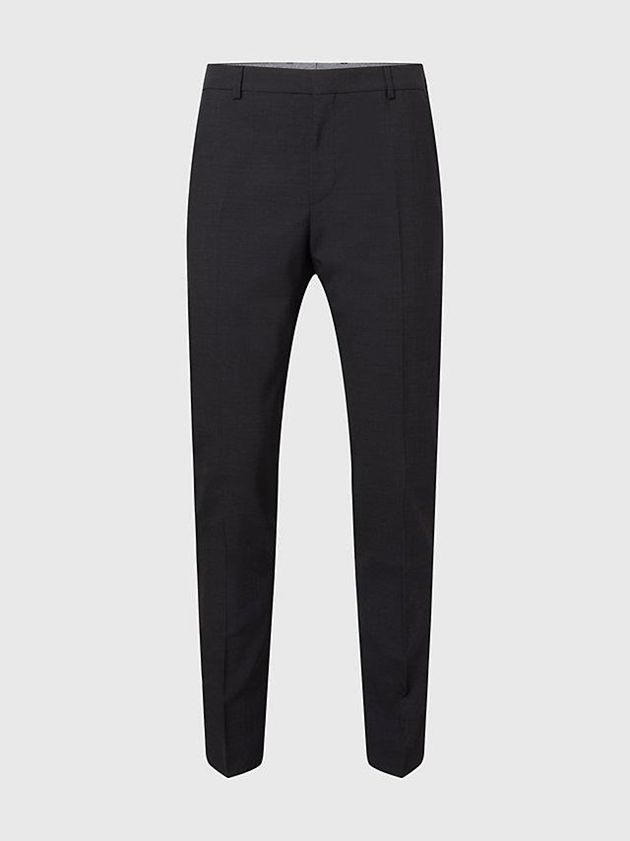 Black Calvin Klein Slim Two Tone Men Pants | QVZE-42036