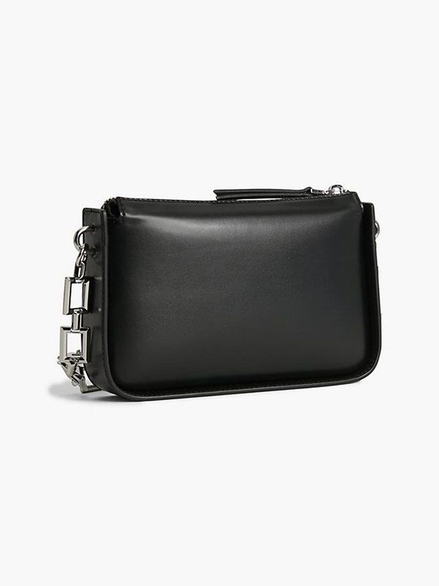Black Calvin Klein Small Recycled Crossbody With Chain Women Bags | EZPF-13596