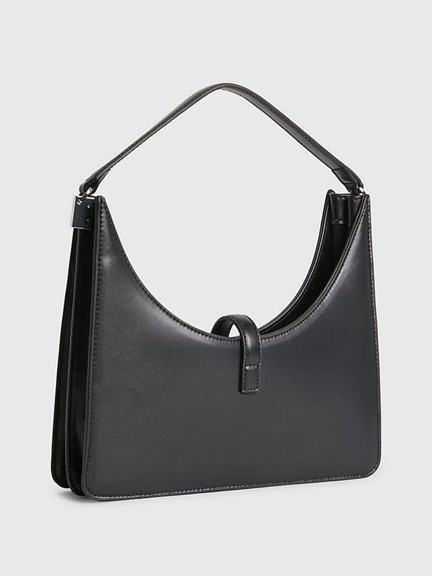 Black Calvin Klein Small Recycled Shoulder Women Bags | NMRZ-43081