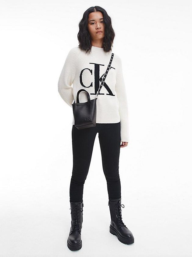 Black Calvin Klein Small Recycled Tote Women Bags | FXRL-25748