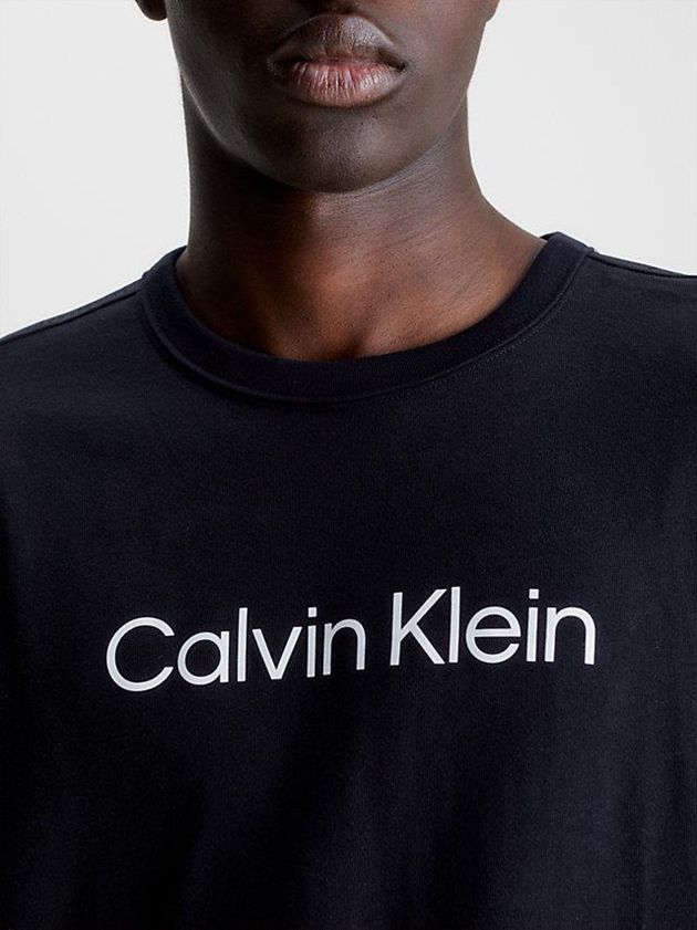 Black Calvin Klein Soft Gym Men T-Shirt | ICNR-18463
