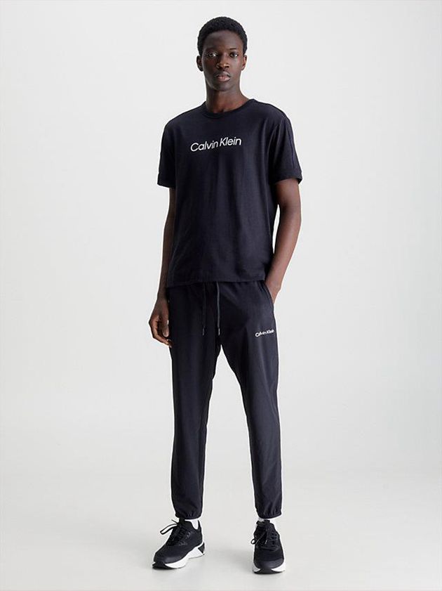 Black Calvin Klein Soft Gym Men T-Shirt | ICNR-18463
