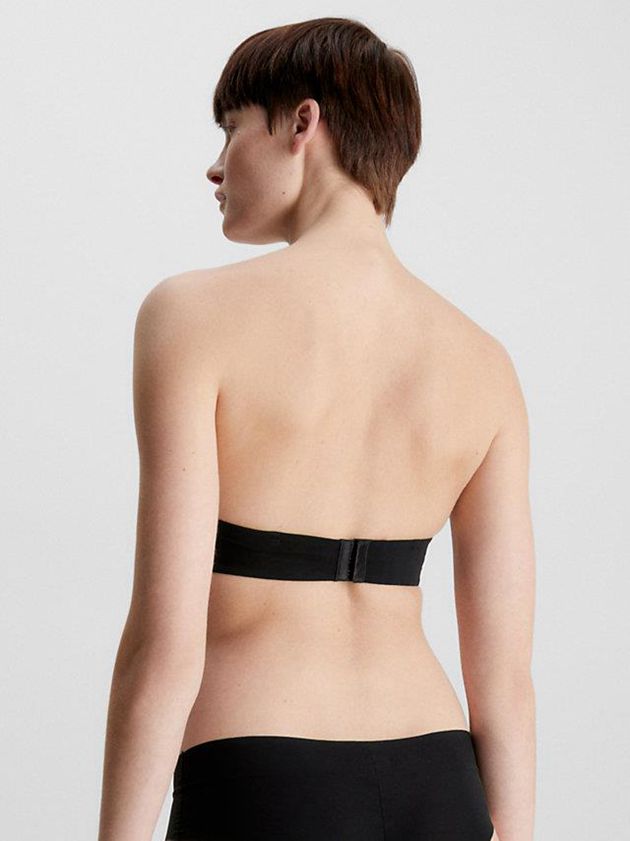 Black Calvin Klein Strapless Women Bra | ZFKX-52084