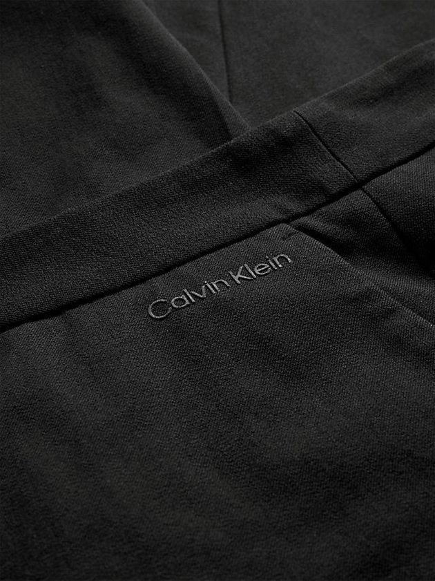 Black Calvin Klein Stretch Gabardine Cigarette Women Pants | PAVZ-73645