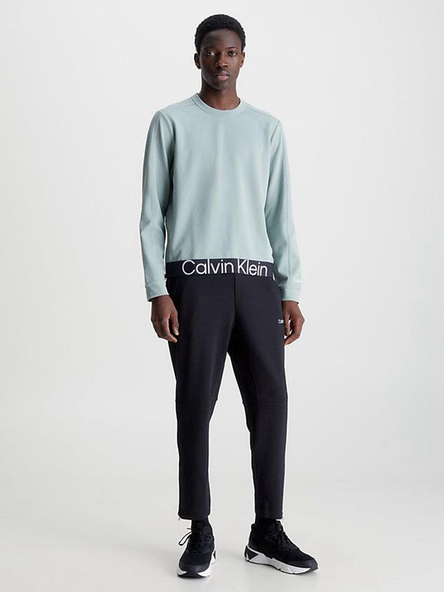 Black Calvin Klein Stretch Men Joggers | UMKA-79624