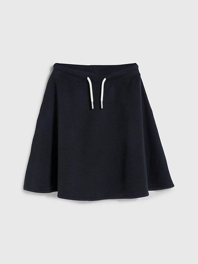 Black Calvin Klein Stretch Terry Flared Girls's Skirt | BJNF-95102