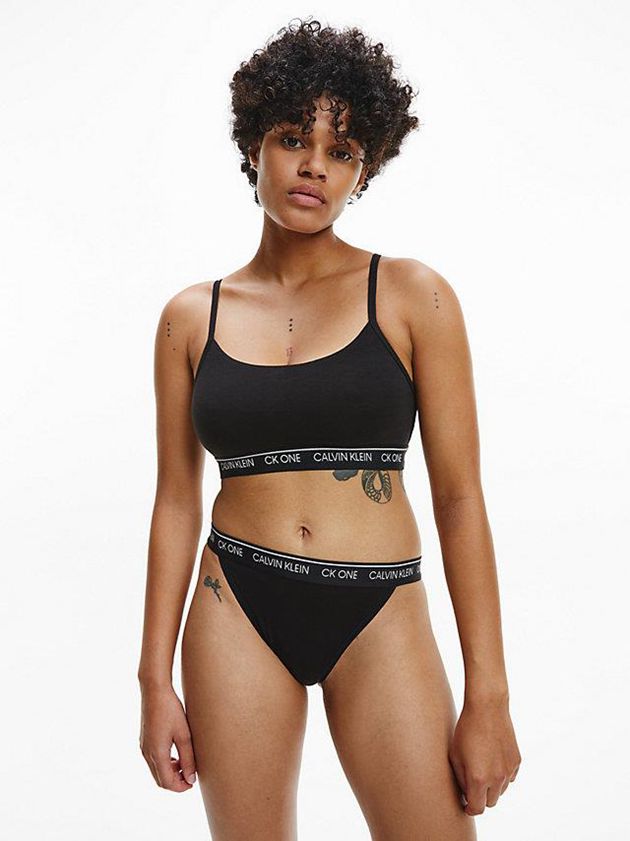 Black Calvin Klein String - CK One Women Bra | GDOT-24960
