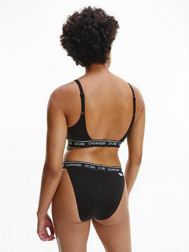 Black Calvin Klein String - CK One Women Bra | GDOT-24960
