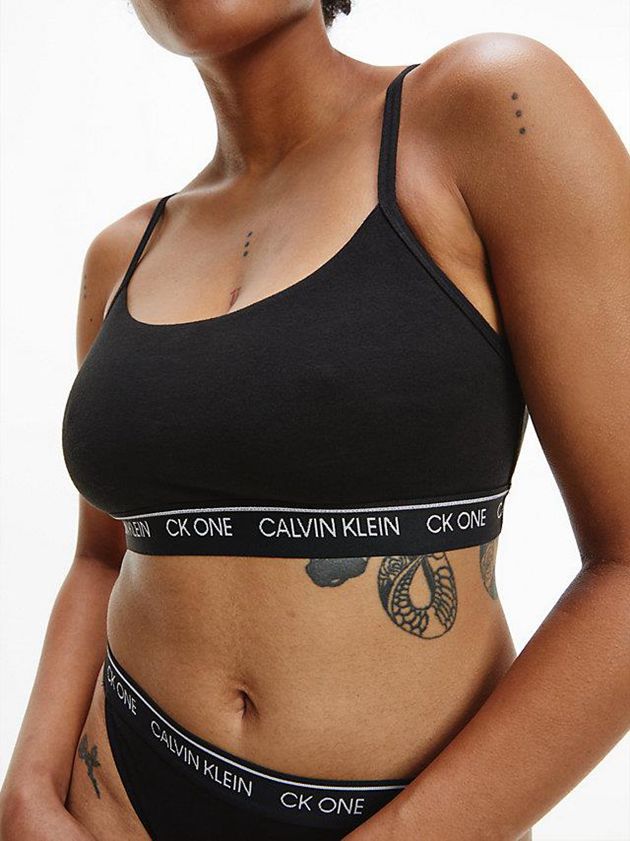 Black Calvin Klein String - CK One Women Bra | GDOT-24960