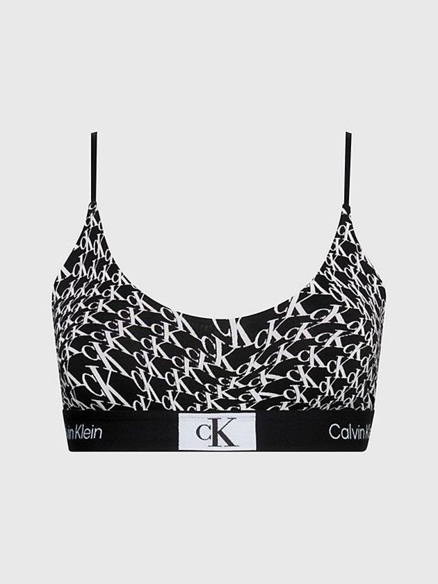 Black Calvin Klein String - Ck96 Women Bra | KQYM-86417
