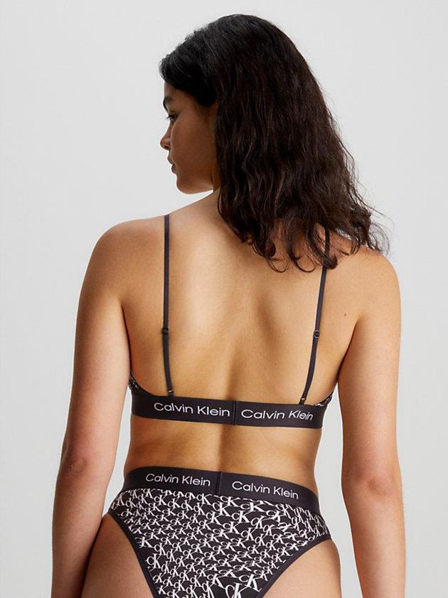 Black Calvin Klein String - Ck96 Women Bra | LWJA-87291