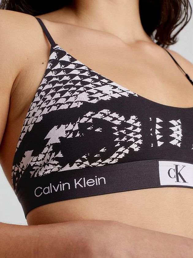Black Calvin Klein String - Ck96 Women Bra | LWJA-87291