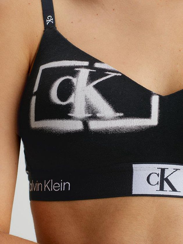 Black Calvin Klein String - Ck96 Women Bra | KQHP-23471