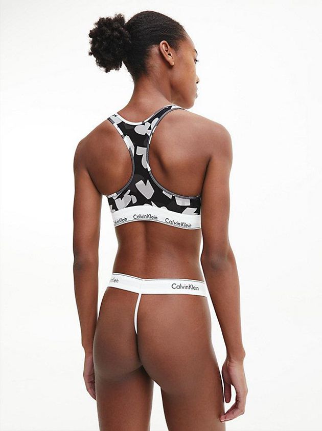 Black Calvin Klein String - Modern V-Day Women Thong | PDYL-07369