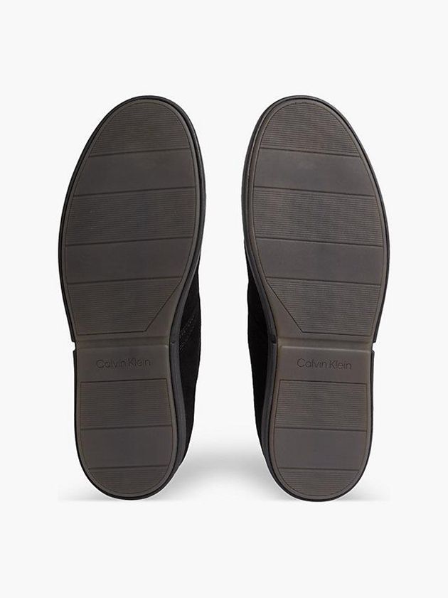 Black Calvin Klein Suede Men Boots | OHAQ-08721