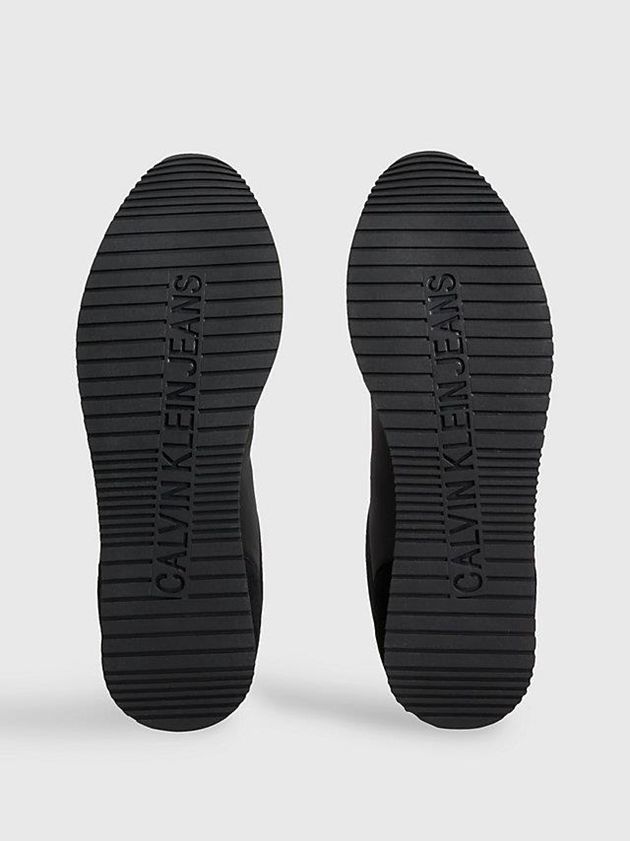 Black Calvin Klein Suede Men Sneakers | KPEL-63421